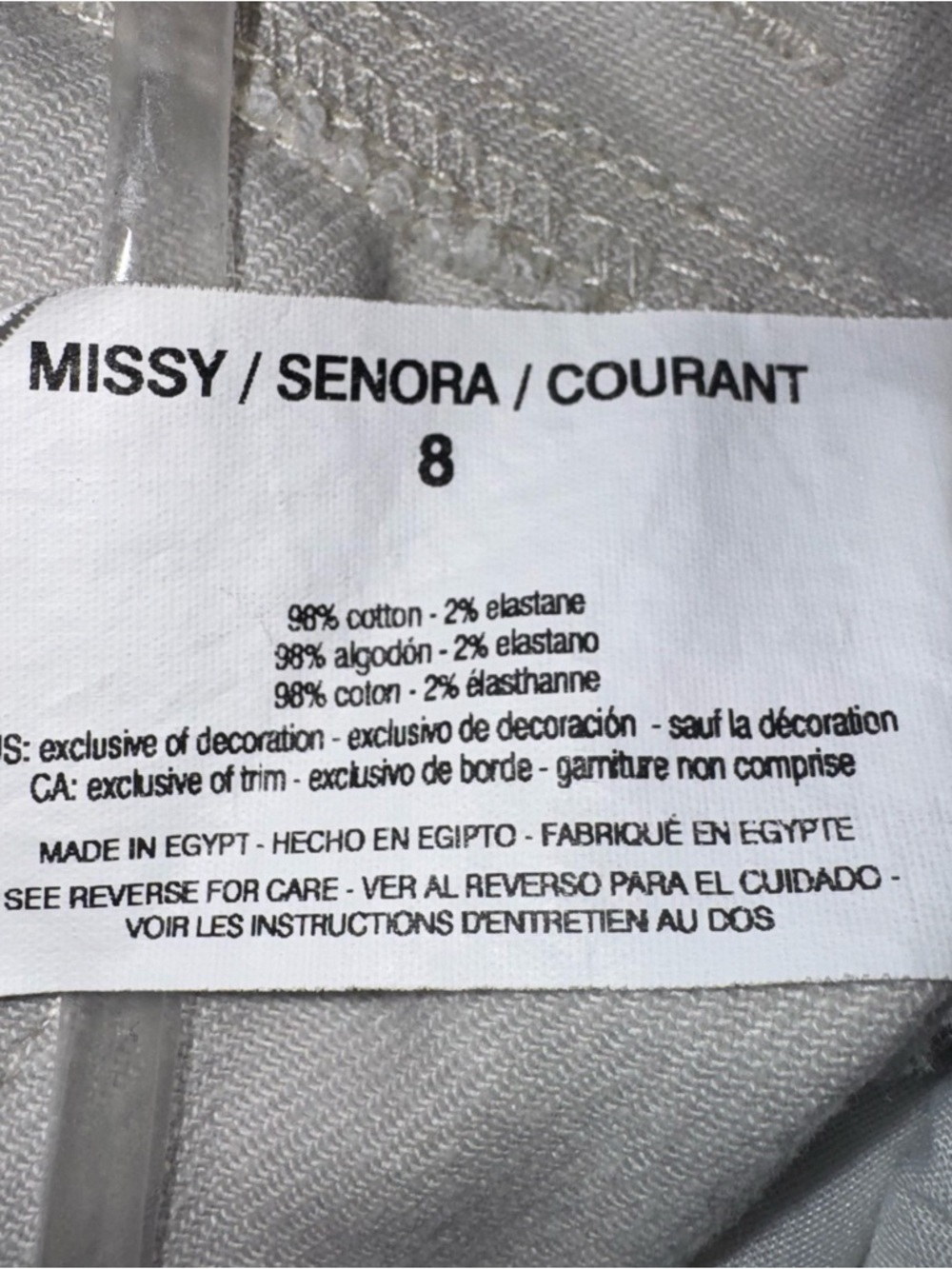 Gloria Vanderbilt Amanda Capri Jeans Womens 8 White Slimming Stretch Crop - Picture 4 of 9